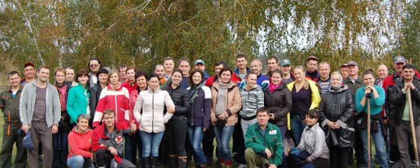 Сотрудники ОЭЗ «Липецк» вышли на субботник по посадке молодых берез