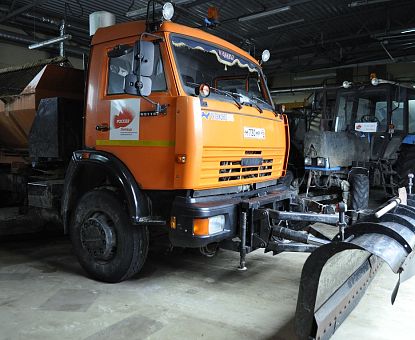 Дорожная техника ОЭЗ «Липецк» готова к морозам и снегопадам