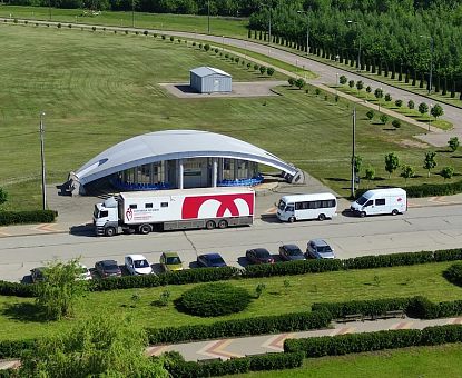 Мобильная станция переливания крови приехала в ОЭЗ «Липецк»