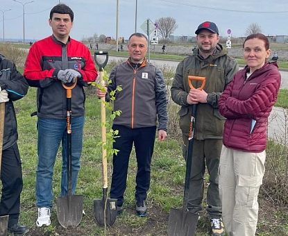В ОЭЗ «Липецк» провели большой апрельский субботник