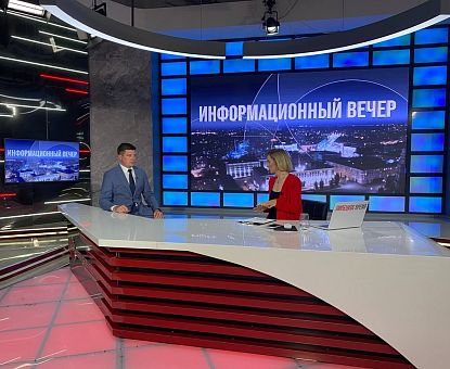 Roman Petrukhin – guest on the evening broadcast of the television channel “Lipetskoye Vremya”